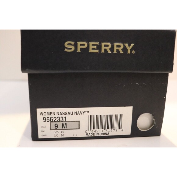 Sperry Boat Shoe Womens Blue Navy Size 9 Nassau 2 Eye Canvas Classic - Picture 5 of 5
